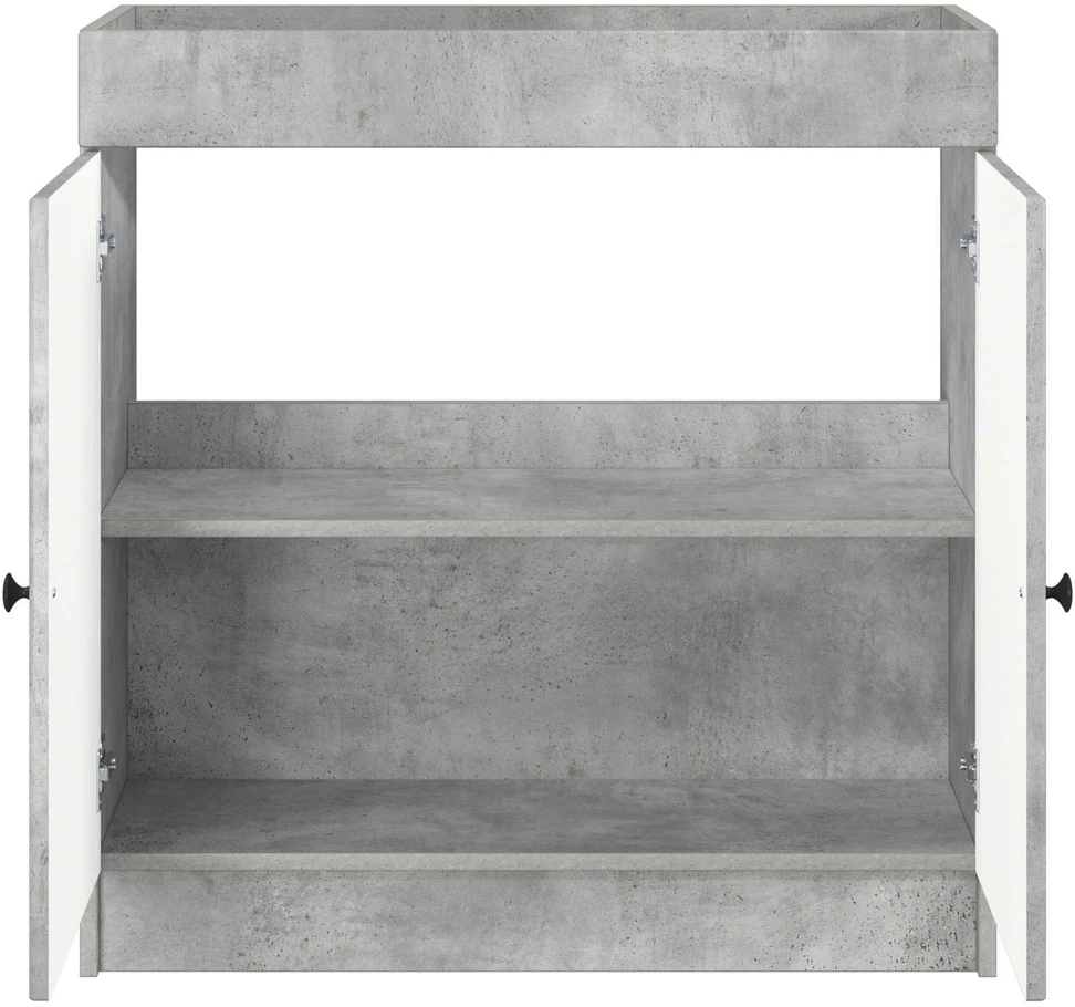 Vonios spintelė po kriaukle Betono pilka 78,5 x 37,5 x 81 cm