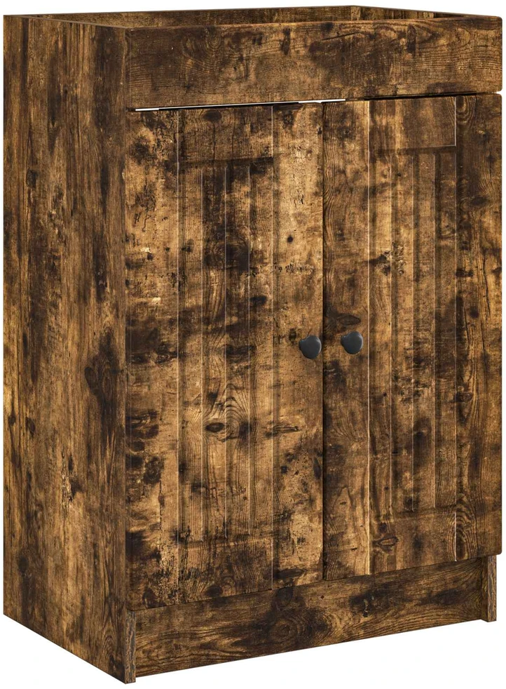 Vonios spintelė po kriaukle Dūminio ąžuolo 56 x 37,5 x 81 cm