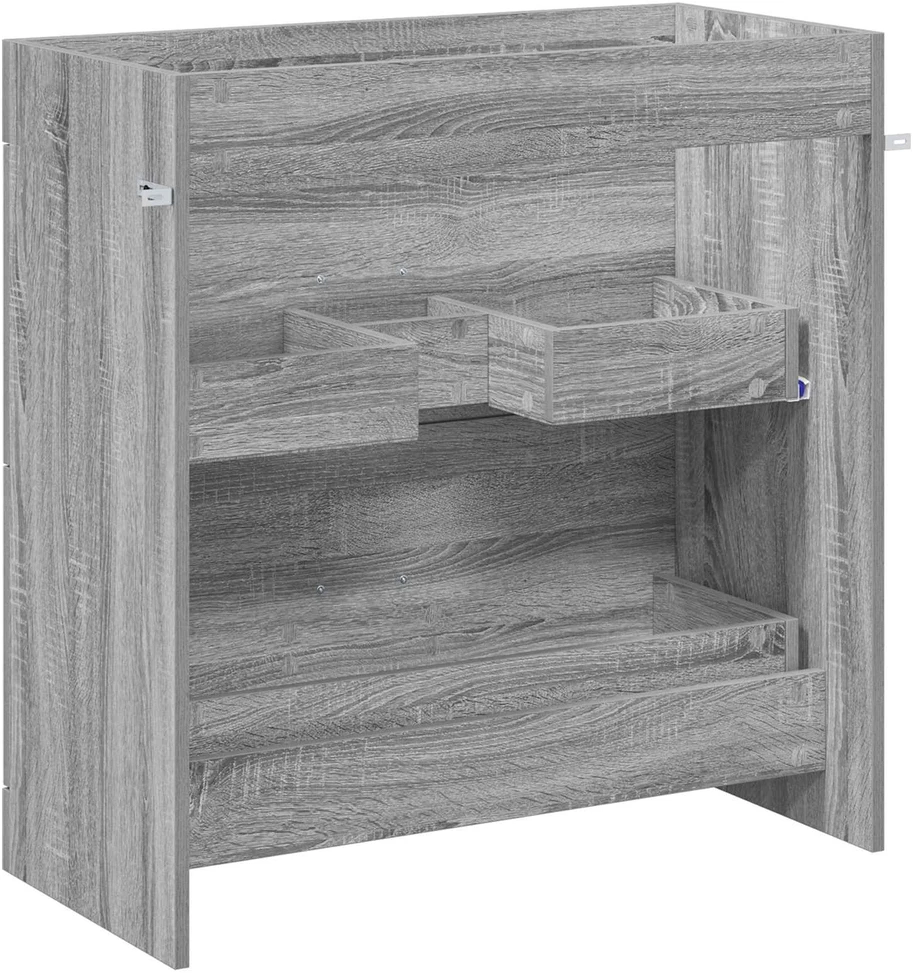 Vonios spintelė po kriaukle Pilka Sonoma 78,5 x 37,5 x 81 cm