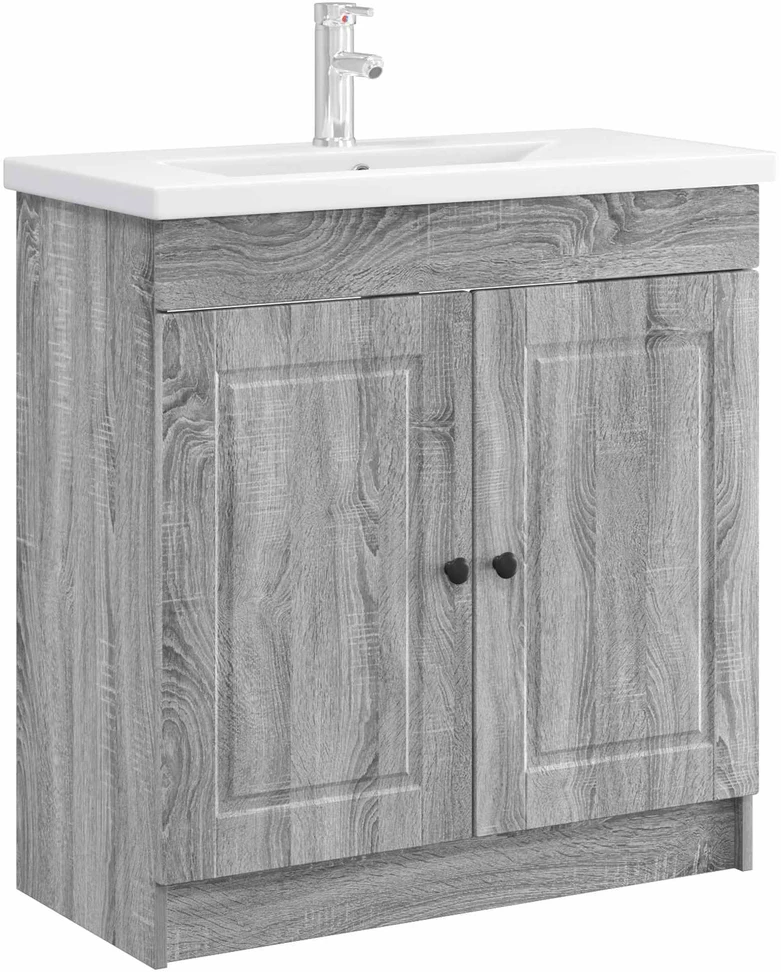 Vonios spintelė po kriaukle Pilka Sonoma 78,5 x 37,5 x 81 cm