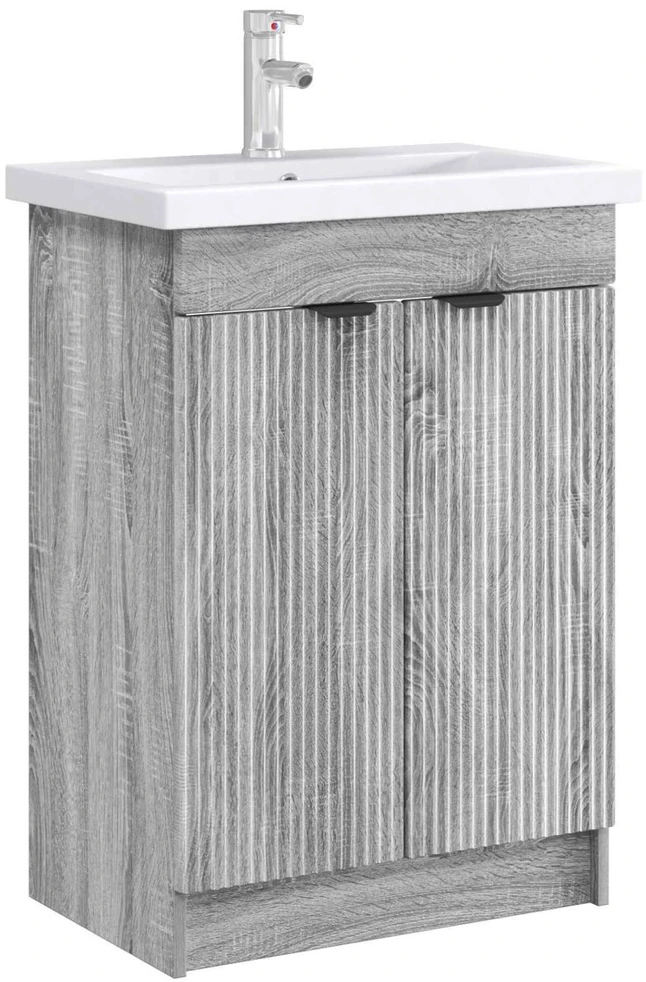 Vonios spintelė po kriaukle Pilka Sonoma 78,5 x 37,5 x 81 cm