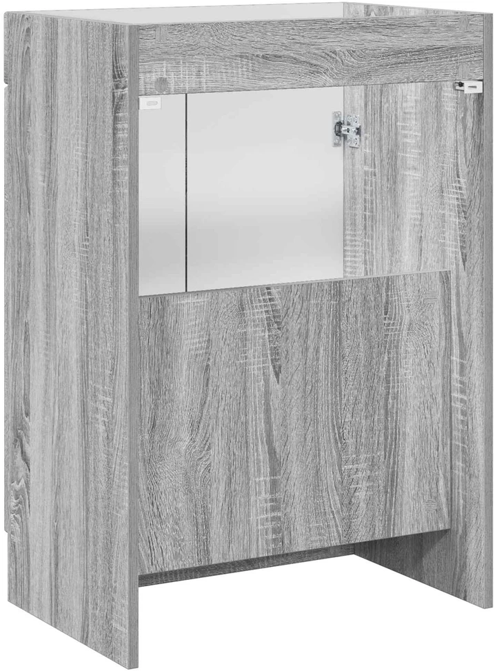 Vonios spintelė po kriaukle Pilka Sonoma 78,5 x 37,5 x 81 cm