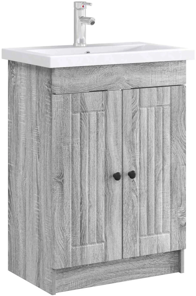 Vonios spintelė po kriaukle Pilka Sonoma 78,5 x 37,5 x 81 cm