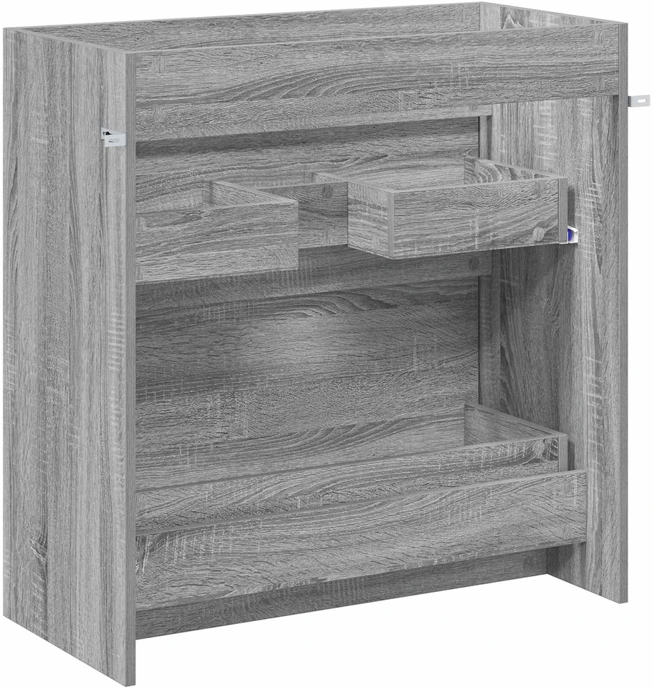 Vonios spintelė po kriaukle Pilka Sonoma 78,5 x 37,5 x 81 cm