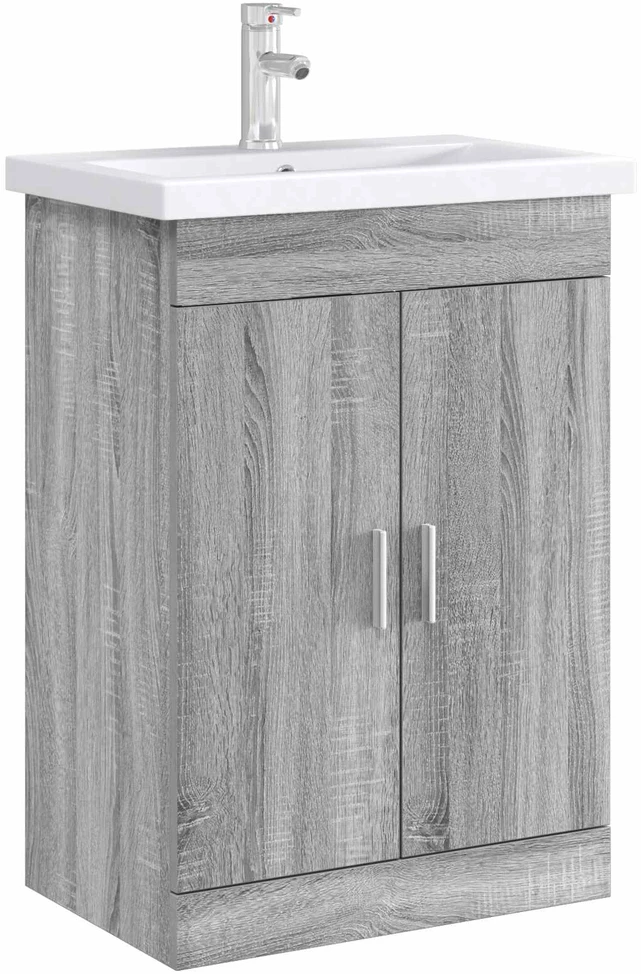 Vonios spintelė po kriaukle Pilka Sonoma 78,5 x 37,5 x 81 cm