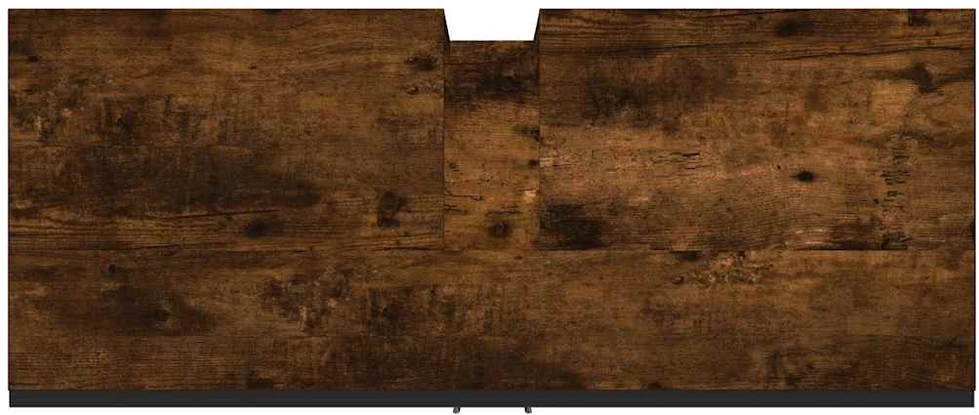 Vonios spintelė praustuvui, dūminio ąžuolo, 80x33x60cm, mediena