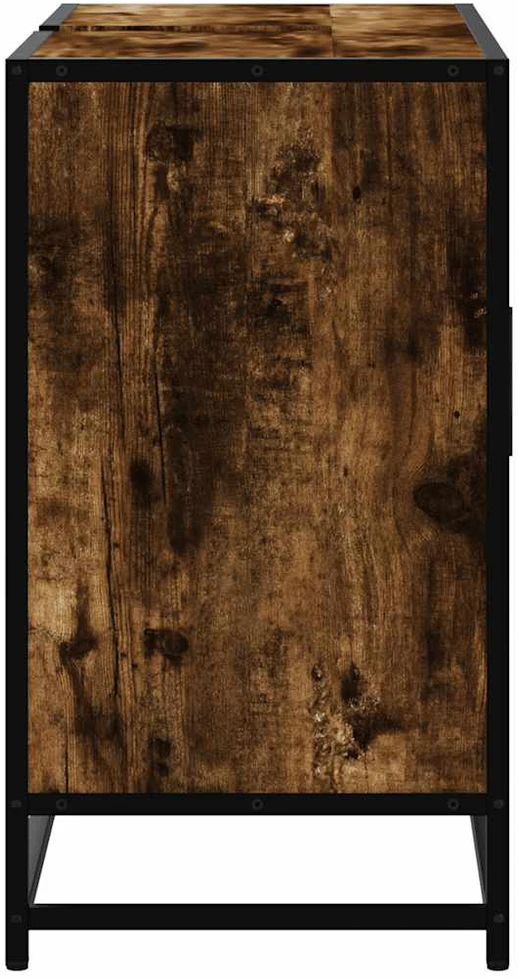 Vonios spintelė praustuvui, dūminio ąžuolo, 80x33x60cm, mediena