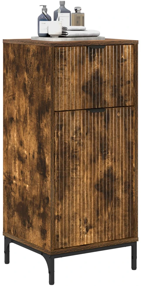 Vonios spintelė Rūkyta ąžuolas 39,5 x 36 x 88 cm