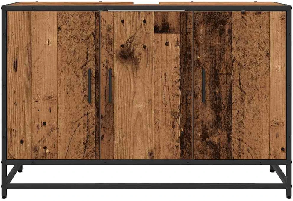 Vonios spintelė Senovinis medis 90 x 33 x 60 cm