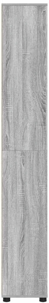 Vonios spintelė Pilkas Sonoma 30,5 x 30 x 195 cm