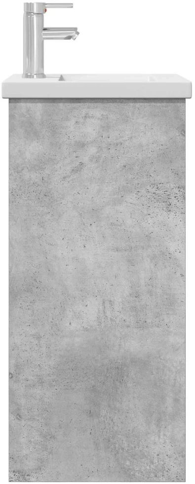 Vonios spintelė su praustuvu Betono pilka 42 x 40 x 84,5 cm