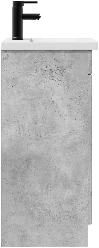 Vonios spintelė su praustuvu Betono pilka 42 x 40 x 84,5 cm