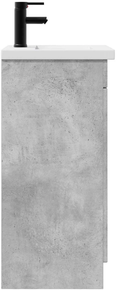 Vonios spintelė su praustuvu Betono pilka 42 x 40 x 84,5 cm