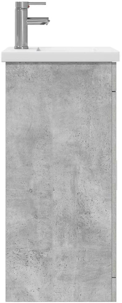 Vonios spintelė su praustuvu Betono pilka 42 x 40 x 84,5 cm