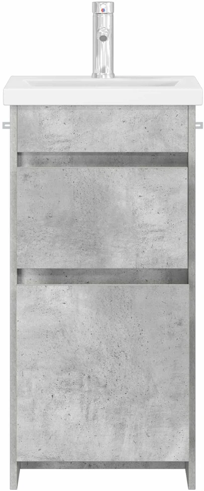 Vonios spintelė su praustuvu Betono pilka 42 x 40 x 84,5 cm