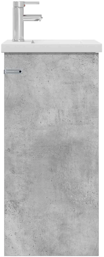 Vonios spintelė su praustuvu Betono pilka 42 x 40 x 84,5 cm