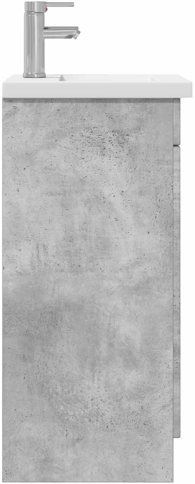 Vonios spintelė su praustuvu Betono pilka 42 x 40 x 84,5 cm