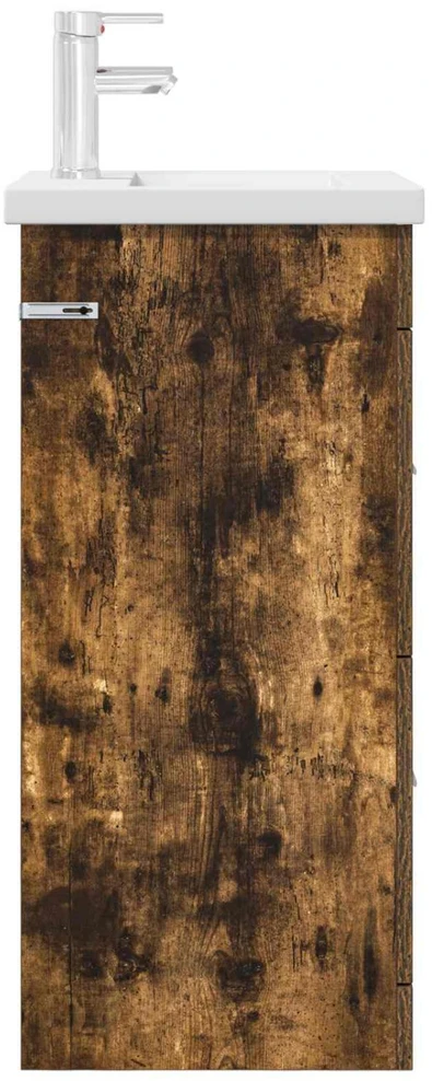 Vonios spintelė su praustuvu Dūminio ąžuolo 42 x 40 x 84,5 cm