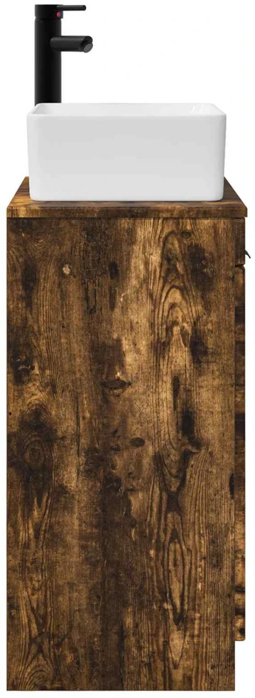 Vonios spintelė su praustuvu Dūminio ąžuolo 54 x 35 x 83 cm