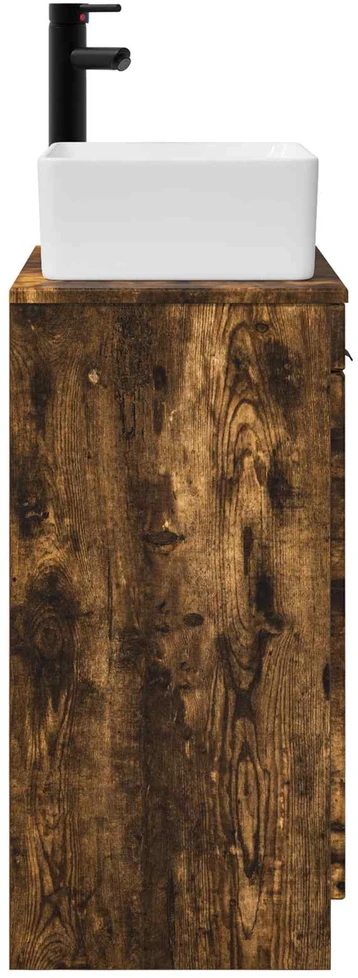 Vonios spintelė su praustuvu Dūminio ąžuolo 54 x 35 x 83 cm