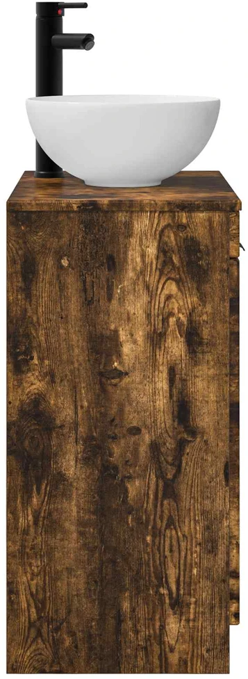 Vonios spintelė su praustuvu Dūminio ąžuolo 54 x 35 x 83 cm