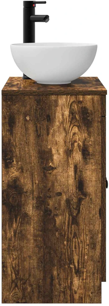 Vonios spintelė su praustuvu Dūminio ąžuolo 54 x 35 x 83 cm