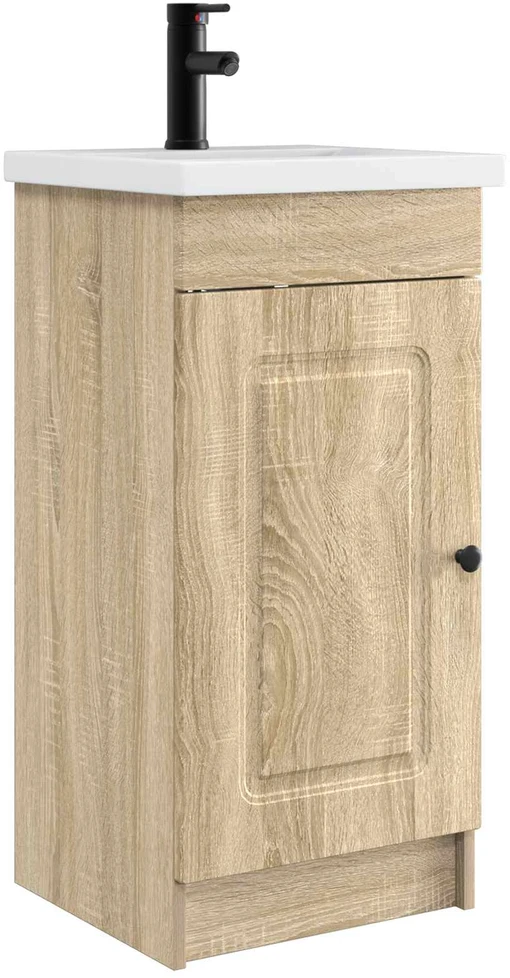 Vonios spintelė su praustuvu Sonoma ąžuolas 42 x 40 x 84,5 cm