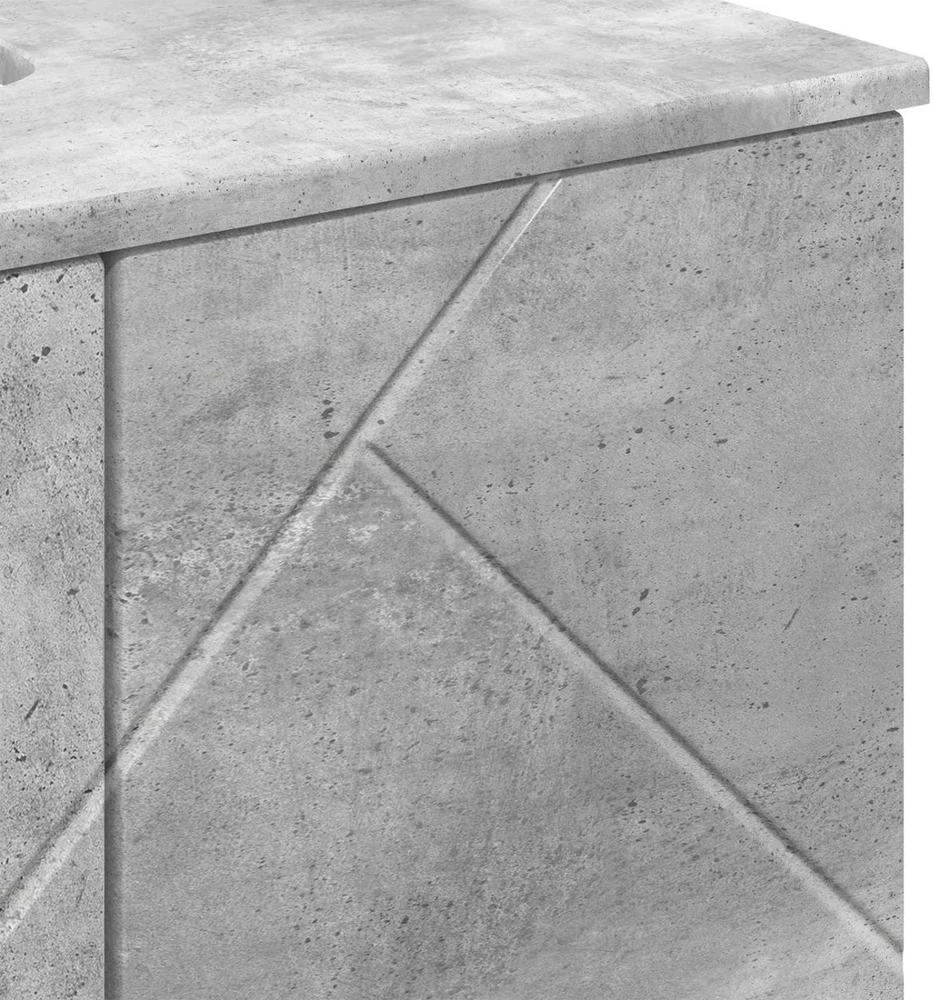 Vonios spintelė Betono pilka 61 x 35 x 64 cm