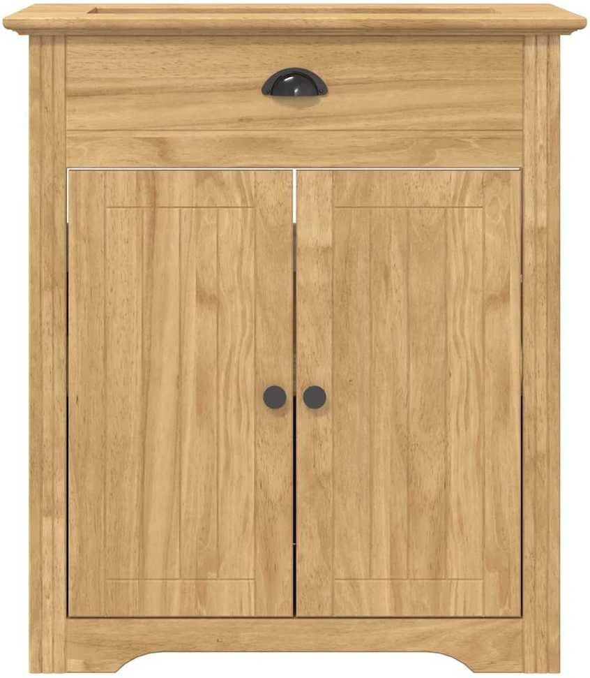 Vonios spintelė BODO Medus ruda 70 x 35 x 80 cm