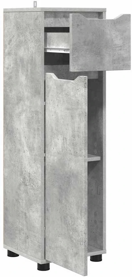 Vonios spintelė Betono pilka 30,5 x 30 x 101 cm