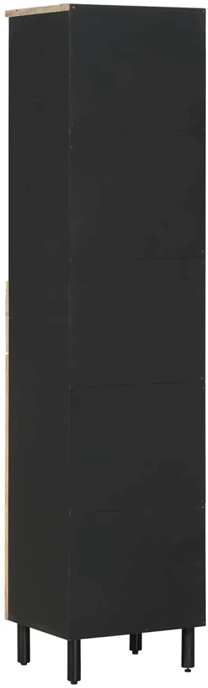 Vonios spintelė su stalčių Ruda ir juoda 38 x 33,5 x 160 cm