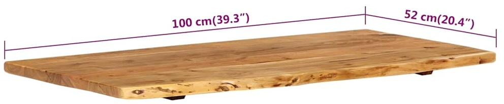 Vonios spintelės stalviršis, 100x52x2,5cm, akacijos masyvas