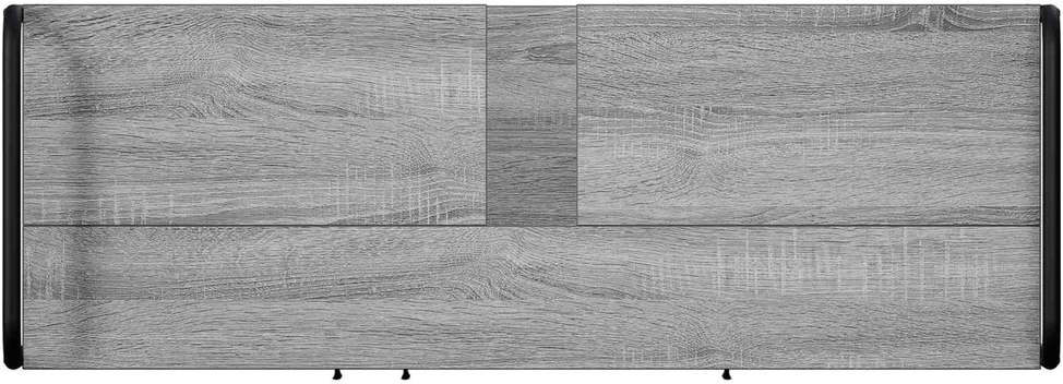 Vonios spintos komplektas 2 vnt. Pilka Sonoma 65,5 x 34 x 61 cm