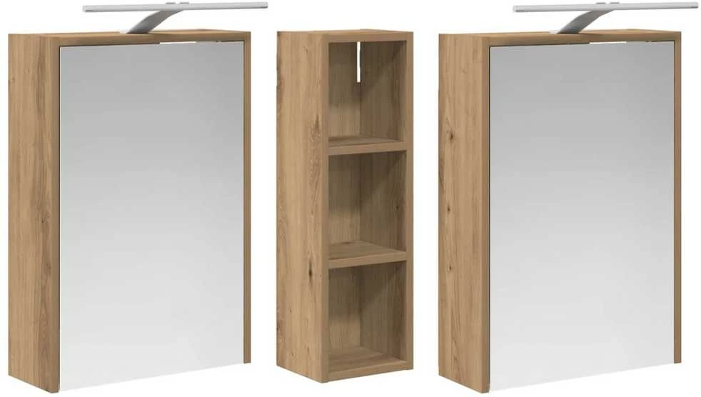 Vonios spintos komplektas 3 vnt. 106 x 16 x 62,5 cm