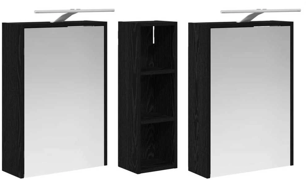 Vonios spintos komplektas 3 vnt. 106 x 16 x 62,5 cm