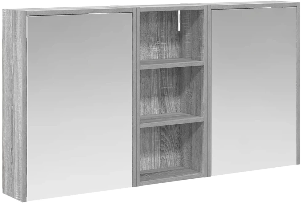 Vonios spintos komplektas 3 vnt. 116 x 16 x 62,5 cm