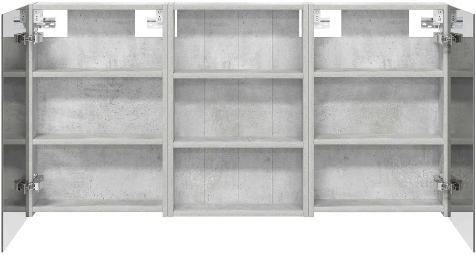 Vonios spintos komplektas 3 vnt. 120 x 10,5 x 60,5 cm
