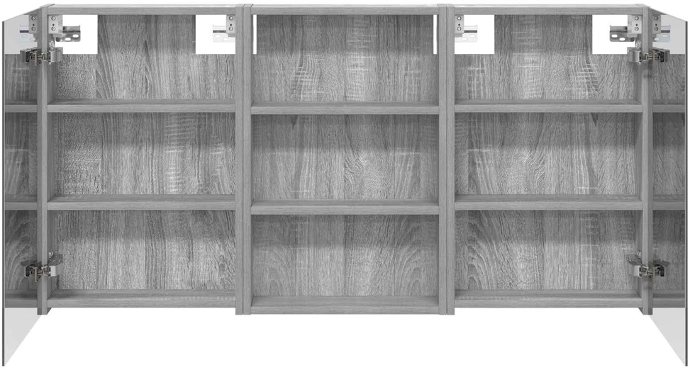 Vonios spintos komplektas 3 vnt. 120 x 10,5 x 60,5 cm
