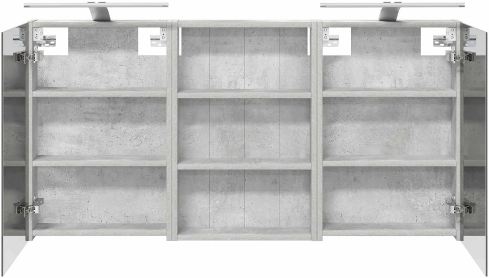 Vonios spintos komplektas 3 vnt. 120 x 10,5 x 60,5 cm