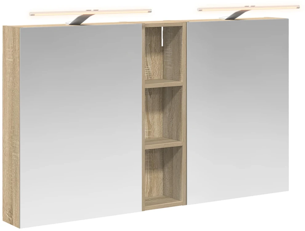 Vonios spintos komplektas 3 vnt. 120 x 14,5 x 70 cm