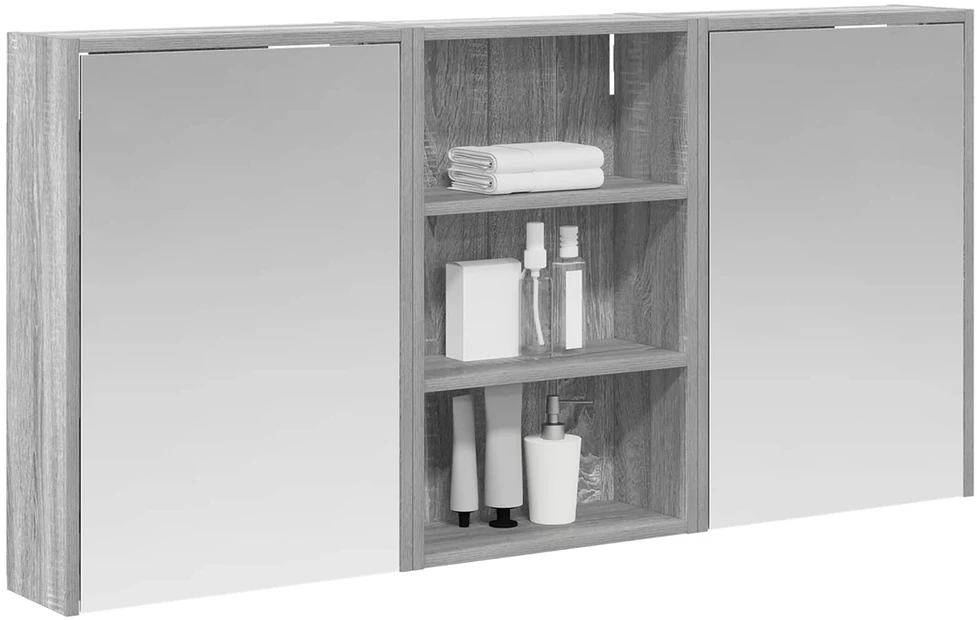 Vonios spintos komplektas 3 vnt. 126 x 16 x 62.5 cm