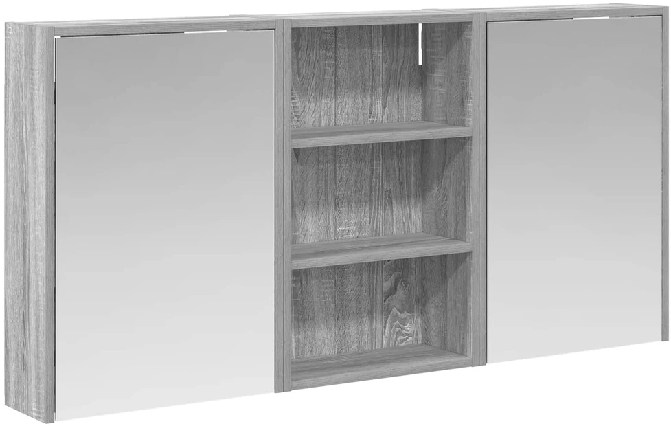 Vonios spintos komplektas 3 vnt. 126 x 16 x 62.5 cm