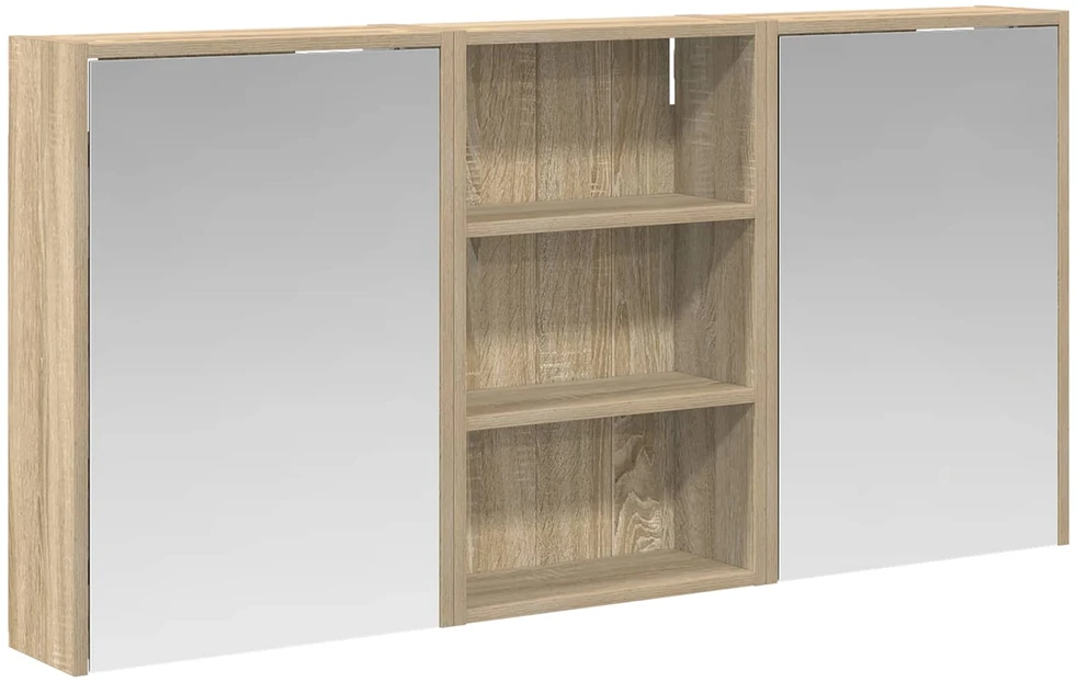 Vonios spintos komplektas 3 vnt. 126 x 16 x 62.5 cm