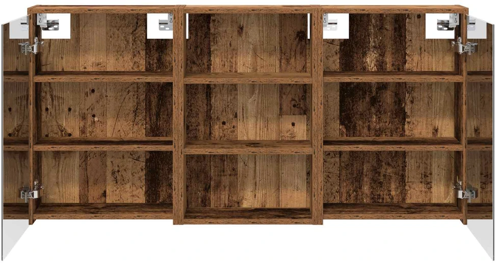 Vonios spintos komplektas 3 vnt. 126 x 16 x 62.5 cm