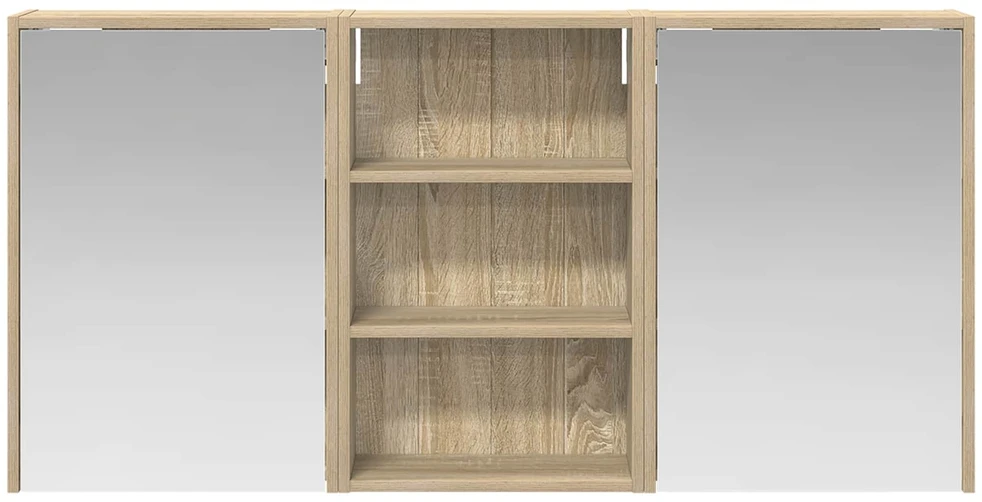 Vonios spintos komplektas 3 vnt. 126 x 16 x 62.5 cm