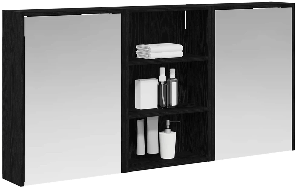 Vonios spintos komplektas 3 vnt. 126 x 16 x 62.5 cm