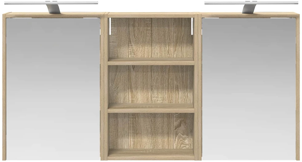 Vonios spintos komplektas 3 vnt. 126 x 16 x 62.5 cm