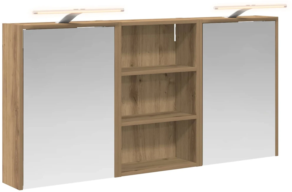 Vonios spintos komplektas 3 vnt. 126 x 16 x 62.5 cm