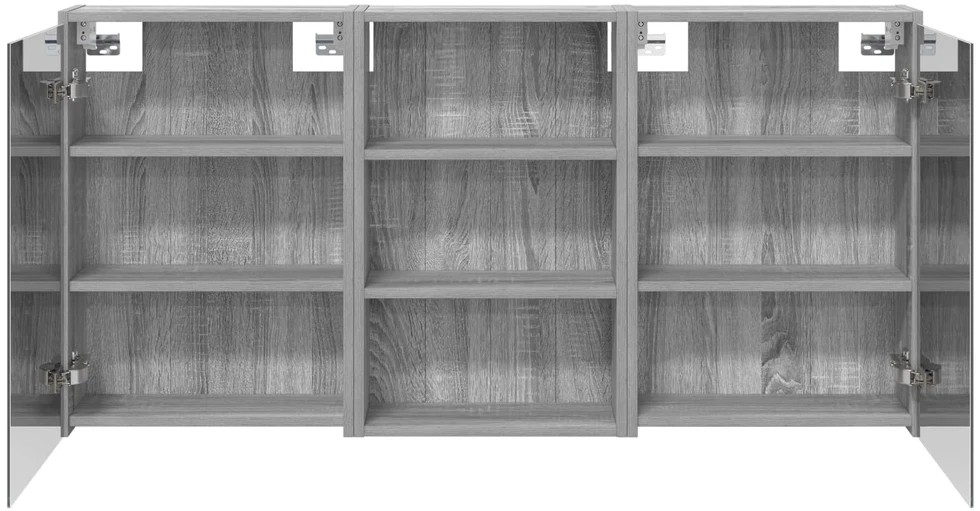 Vonios spintos komplektas 3 vnt. 126 x 16 x 62.5 cm