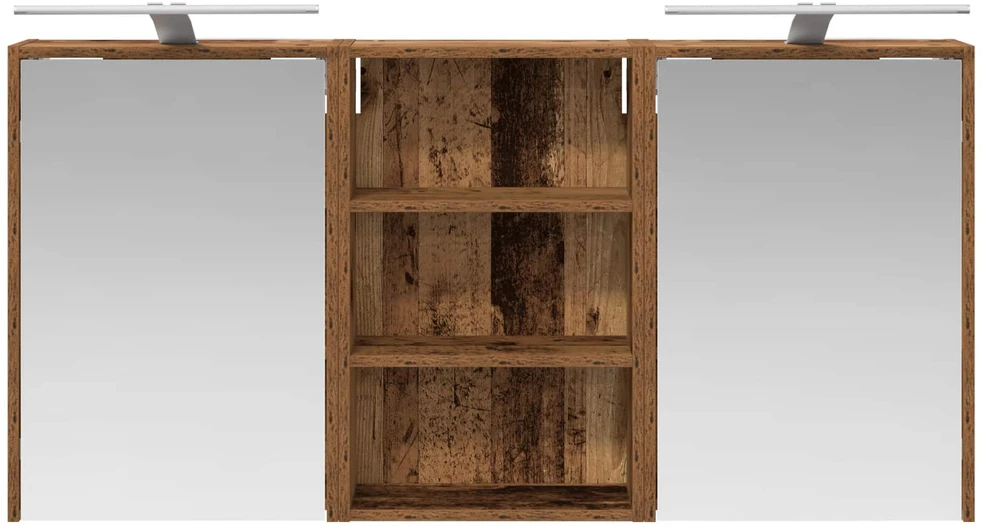 Vonios spintos komplektas 3 vnt. 126 x 16 x 62.5 cm